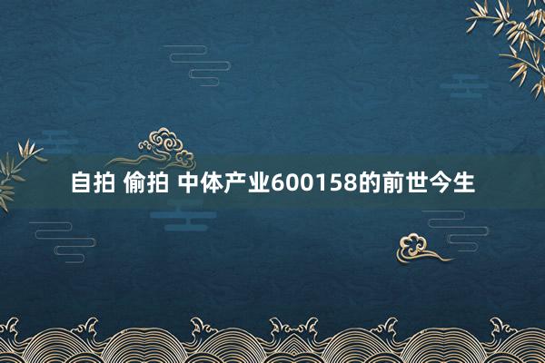 自拍 偷拍 中体产业600158的前世今生